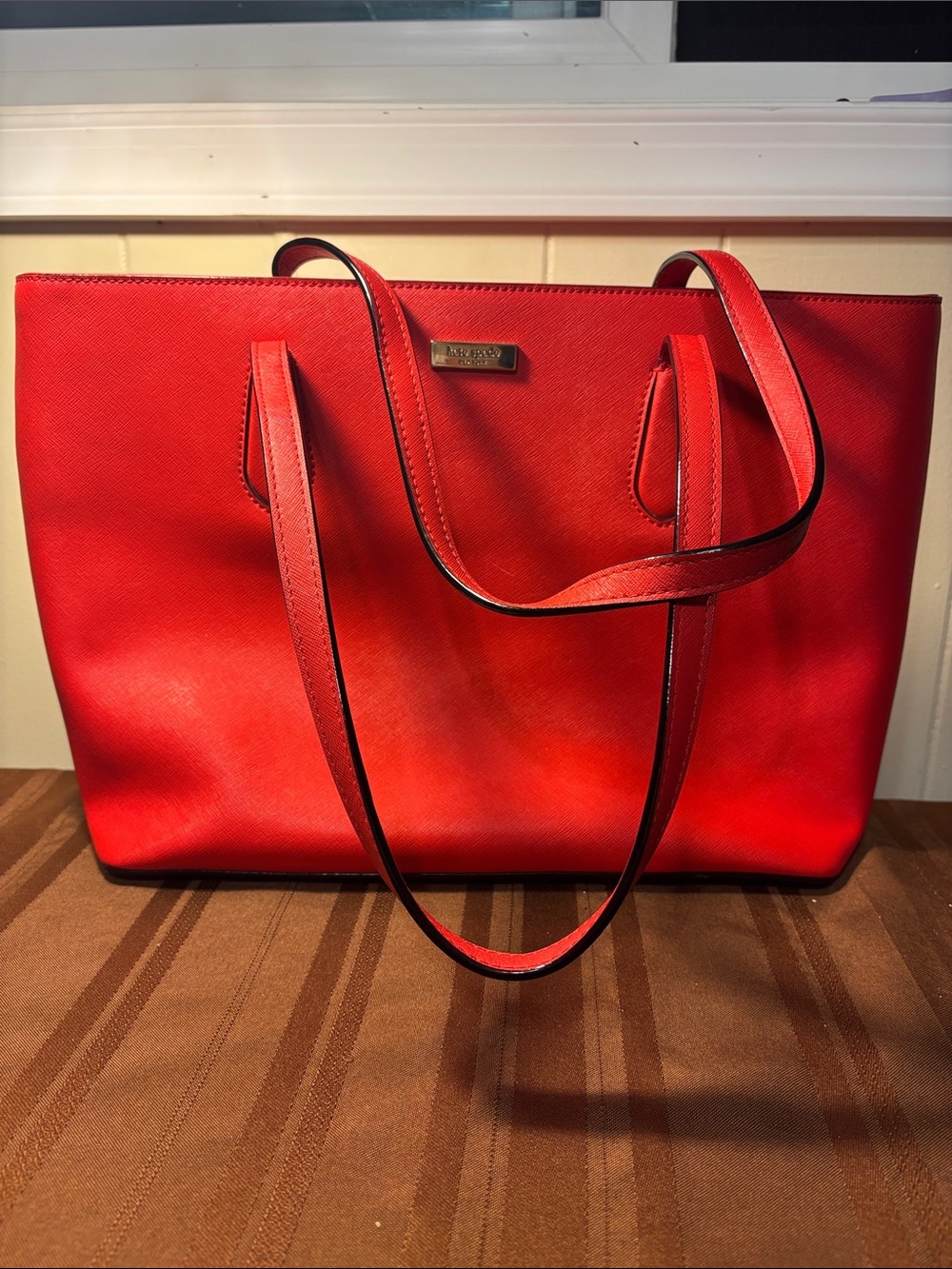 NWOT Kate Spade Laurel Way Jaymes Saffiano Leather Tote Bag – Vibrant Red